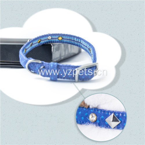 Customizable color nylon adjustable dog collar